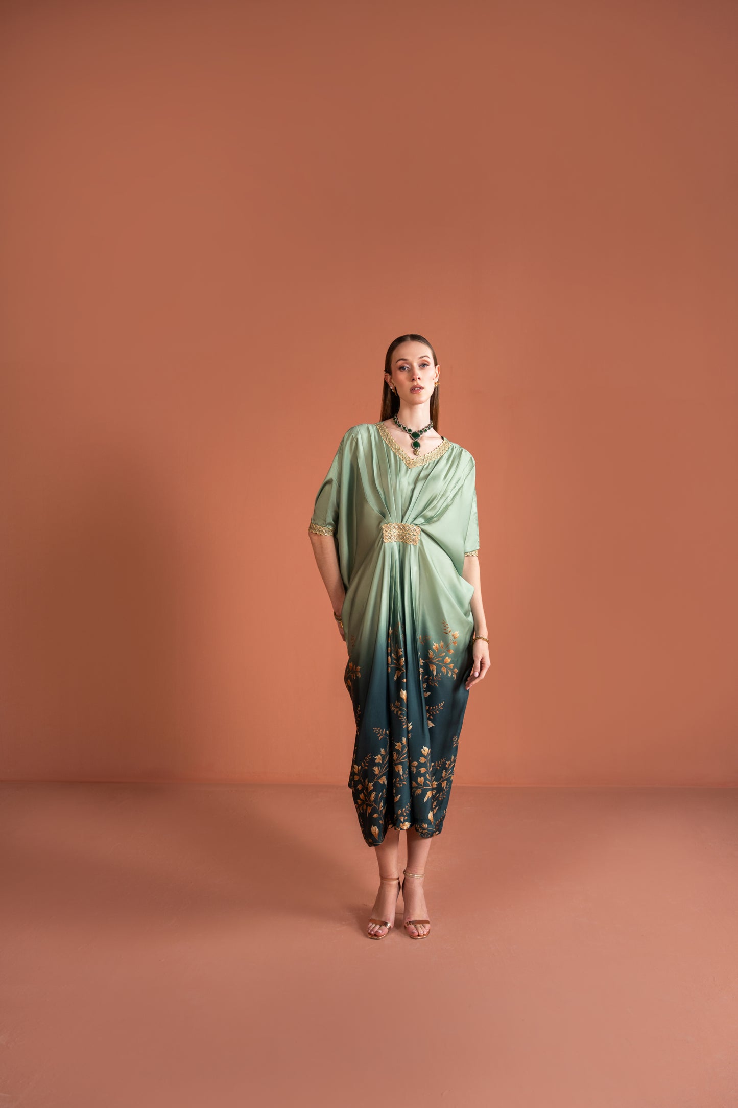 Ankle Length Kaftan 1pc