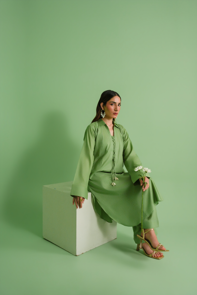 Shirt + trouser ensemble