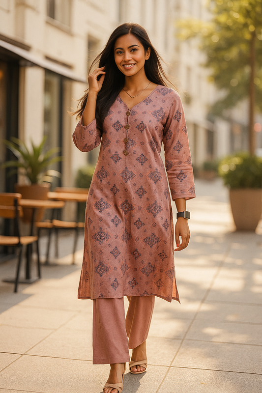 2 Piece Lawn Suit