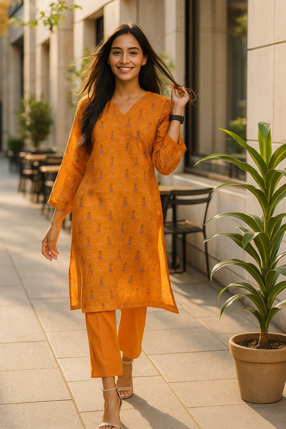 2 Piece Lawn Suit