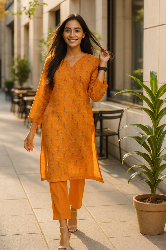 2 Piece Lawn Suit