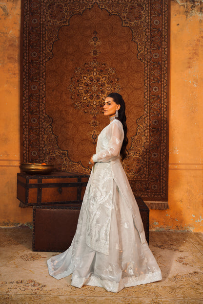 Open Shirt With Lehenga