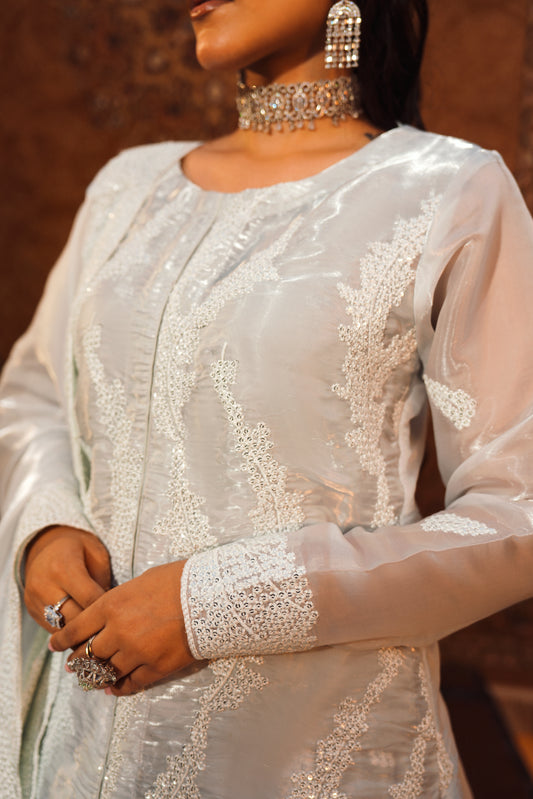 Open Shirt With Lehenga