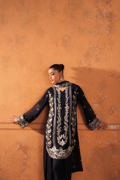 Round hem Kurti With Farshi Shalwar