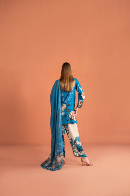 Kurta With Farshi Shalwar And Dupatta 3pc