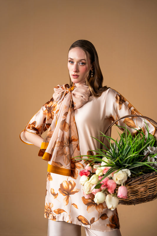 Shirt With Coulettes And Dupatta 3pc