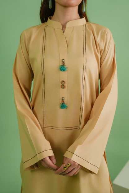 Shirt + trouser ensemble