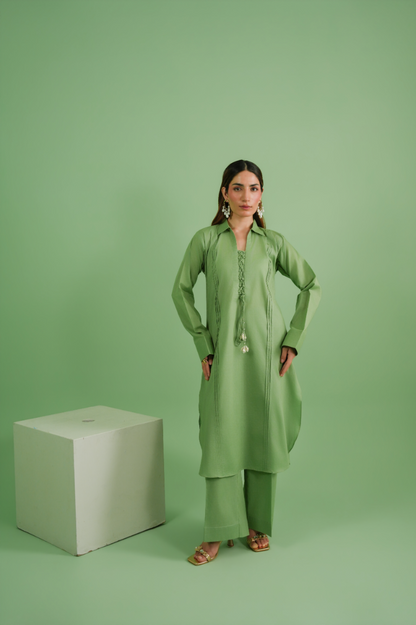 Shirt + trouser ensemble