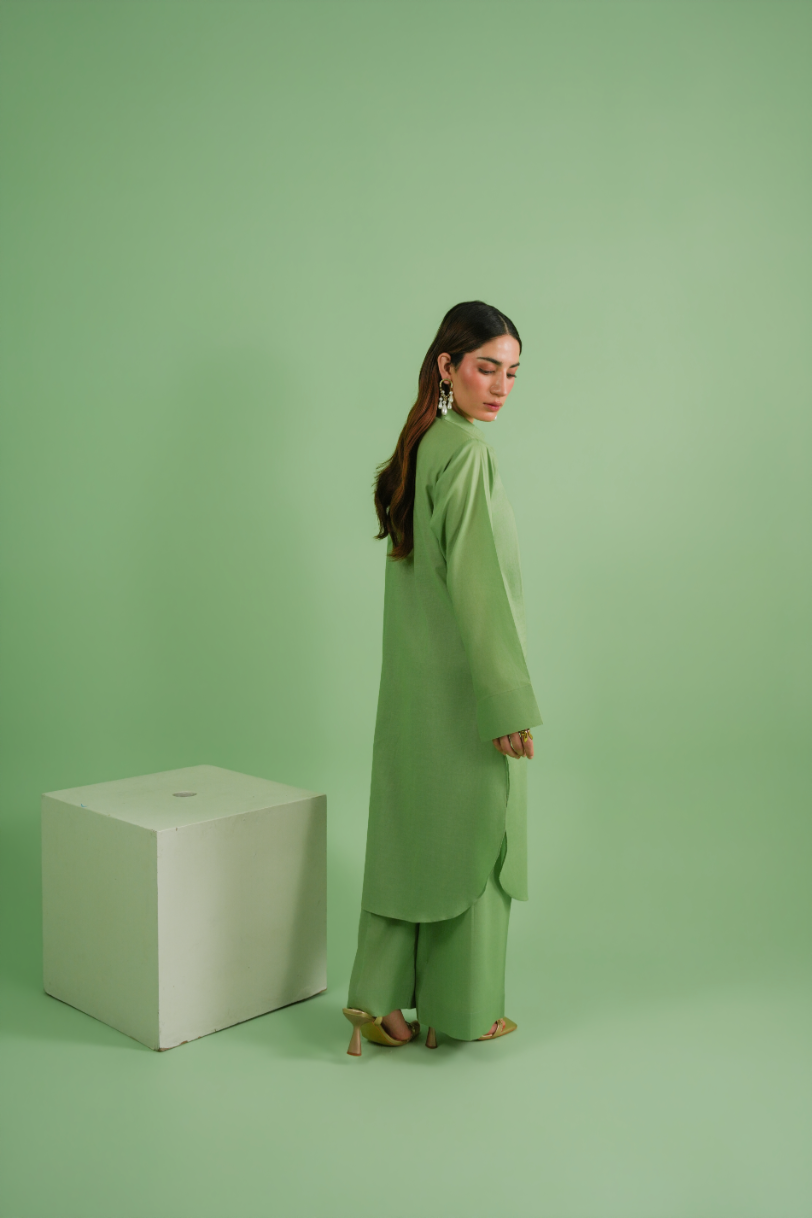 Shirt + trouser ensemble
