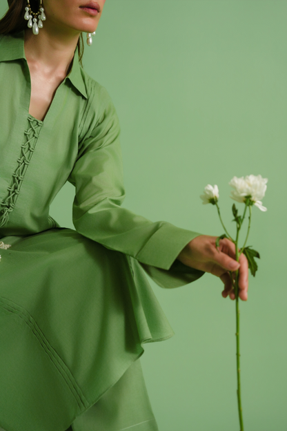 Shirt + trouser ensemble