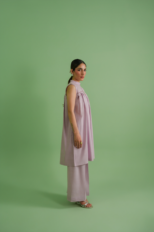 Pleated Frock with Trouser