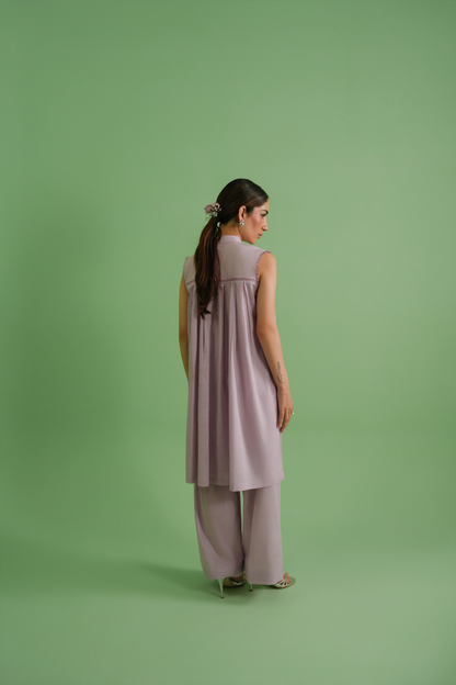 Pleated Frock with Trouser