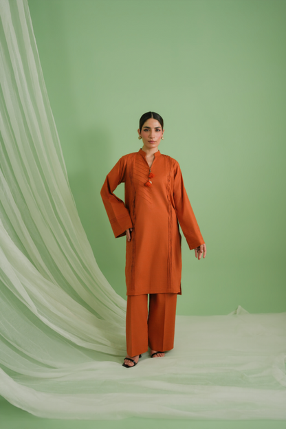 Shirt + trouser ensemble