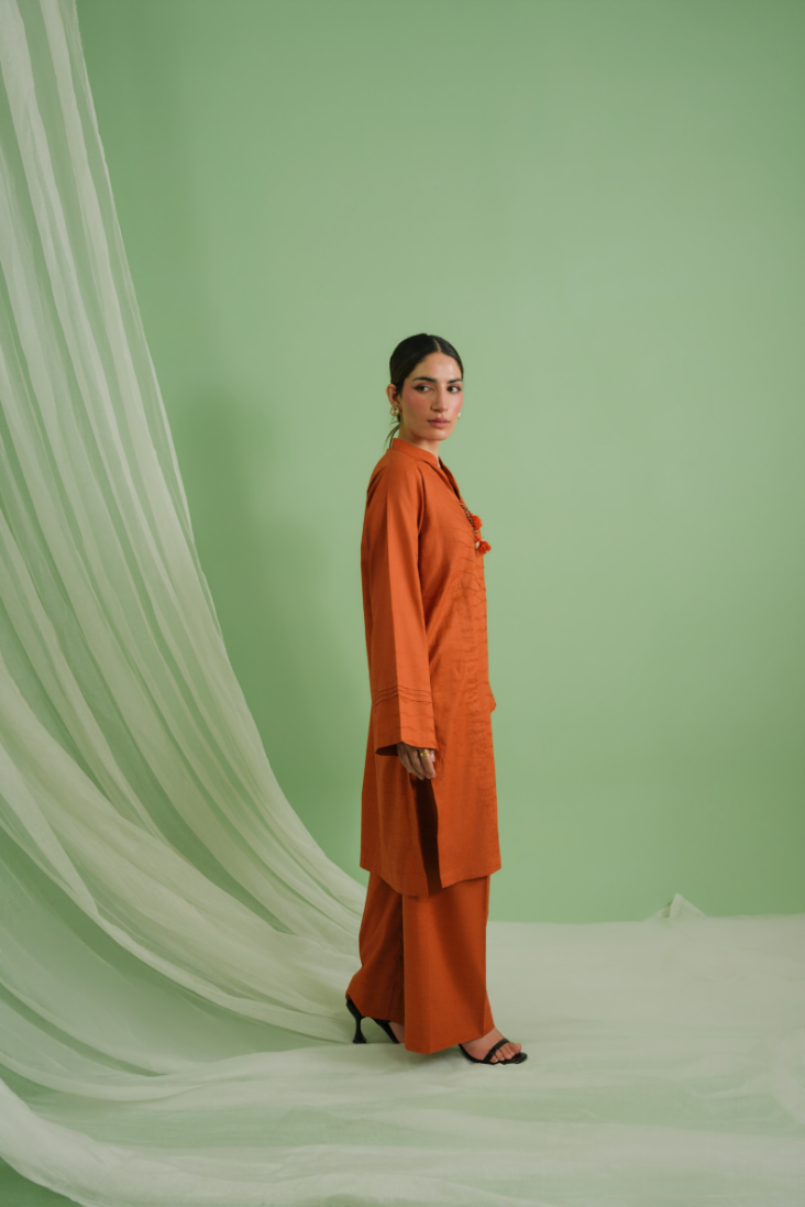 Shirt + trouser ensemble