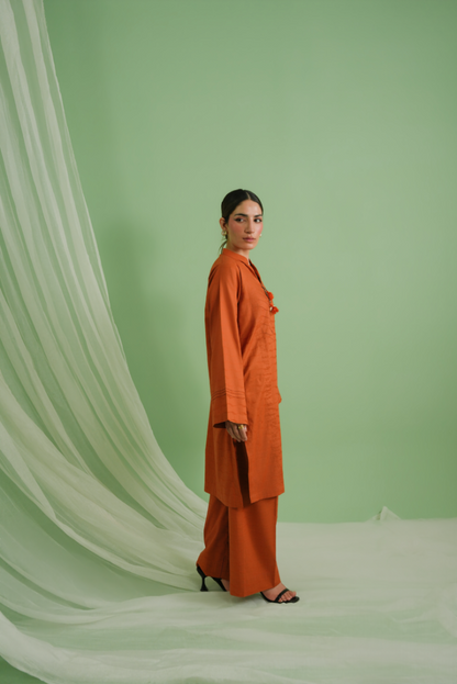 Shirt + trouser ensemble