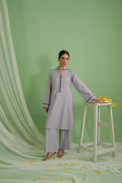Shirt + trouser ensemble
