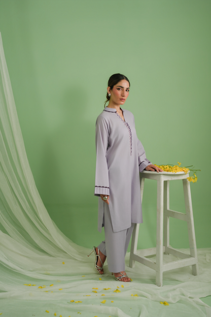Shirt + trouser ensemble