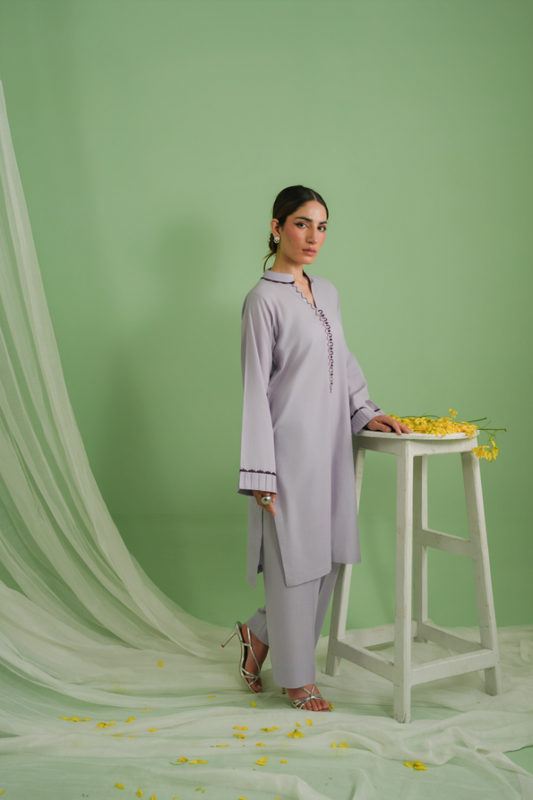 Shirt + trouser ensemble