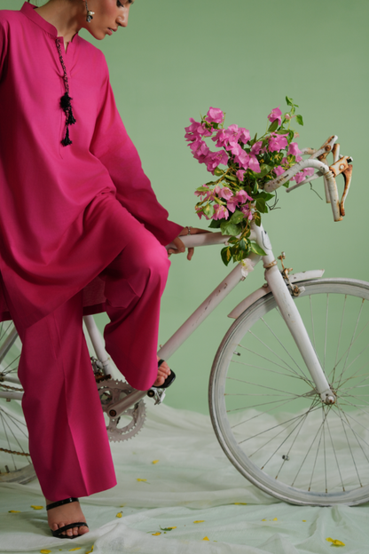 Shirt + trouser ensemble