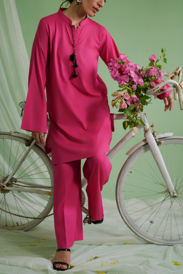 Shirt + trouser ensemble