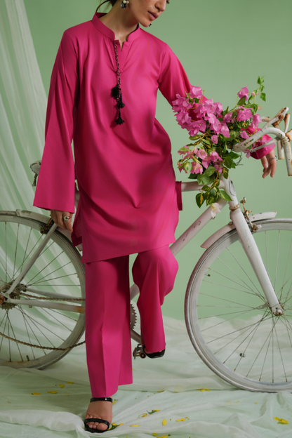 Shirt + trouser ensemble